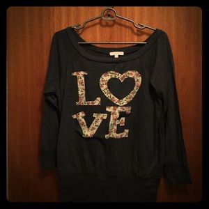 Love floral t-shirt