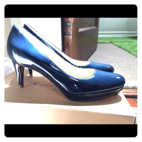 Cole Haan Chelsea Low Nike Air Navy Blue Pumps