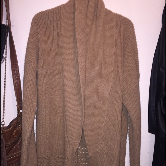TAN CARDIGAN SUPER SOFT