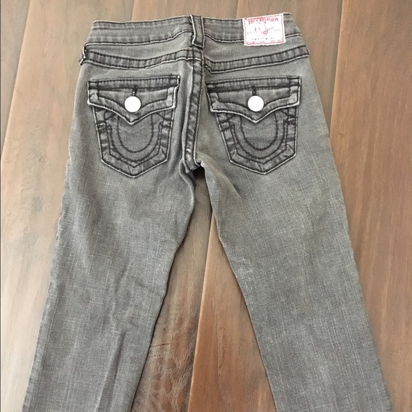 Gray True Religion Jeans