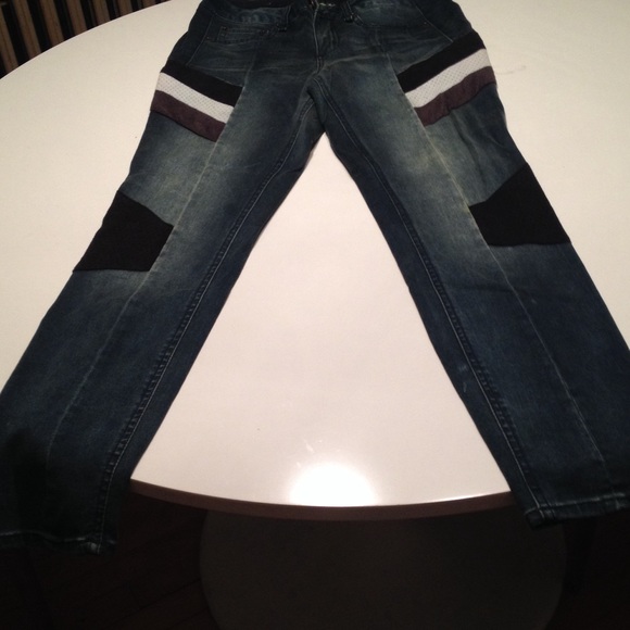 ABS Allen Schwartz Jeans Faux Suede Embellished Skinny Jeans Poshmark