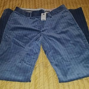 NWT Express faux velvet pinstriped pants