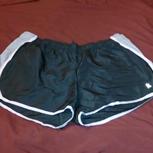 Black,gray and white running shorts