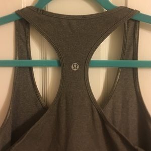 Gray lululemon tank top
