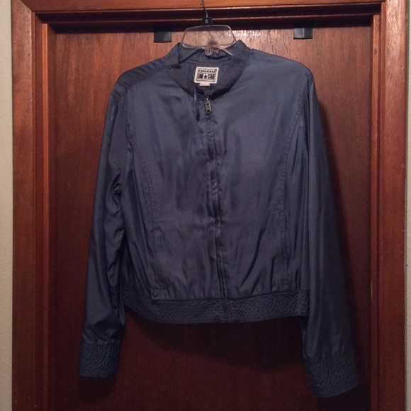 converse shiny blue jacket