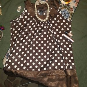 Polka dot blouse