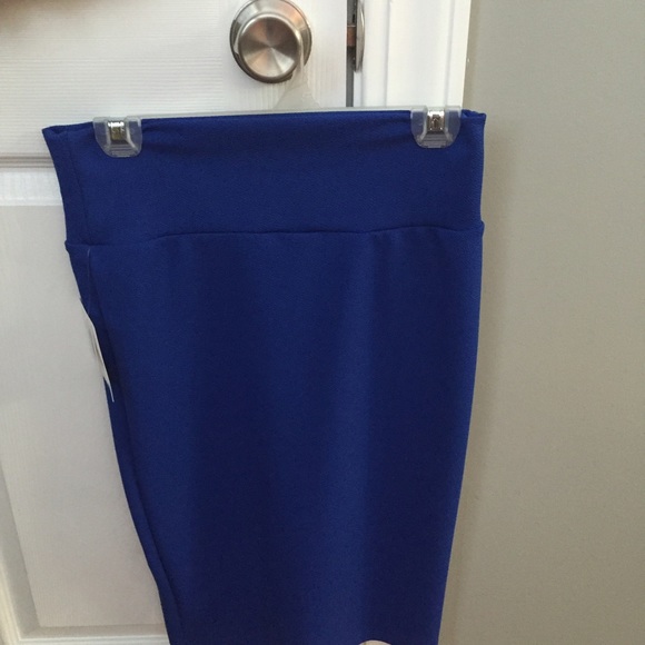Royal blue stretchy skirt