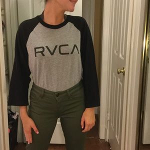RVCA Crop Baseball Tee!
