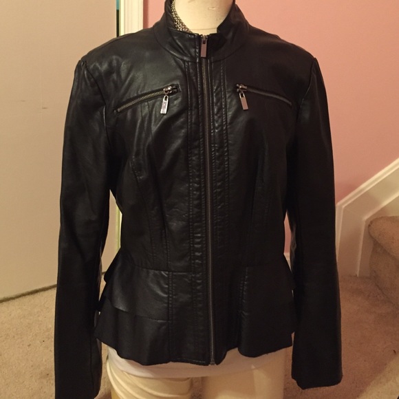 New York & Company Jackets & Blazers - Faux leather jacket