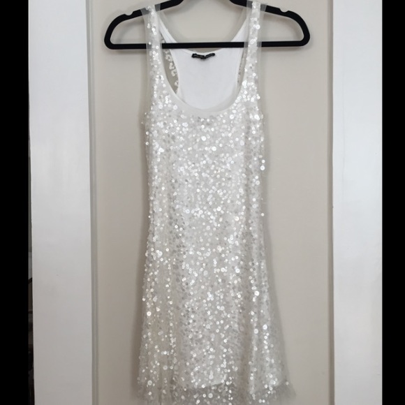 White sequin New Years dress