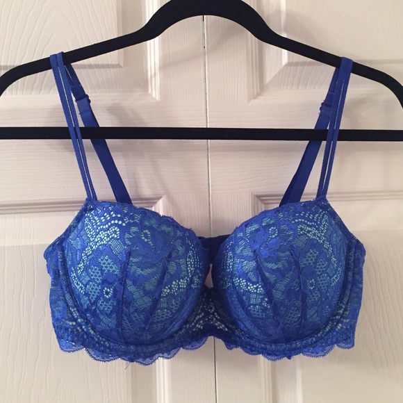 Victoria's Secret PINK Blue Date Push-Up Bra