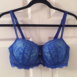 Victoria's Secret PINK Blue Date Push-Up Bra
