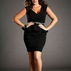 Torrid Black peplum dress