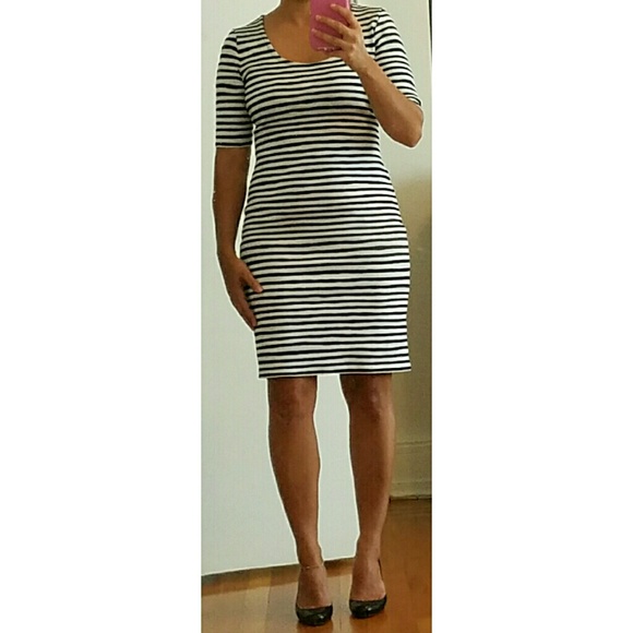 Ann Taylor Dresses & Skirts - Ann Taylor Ponte Stripe Dress