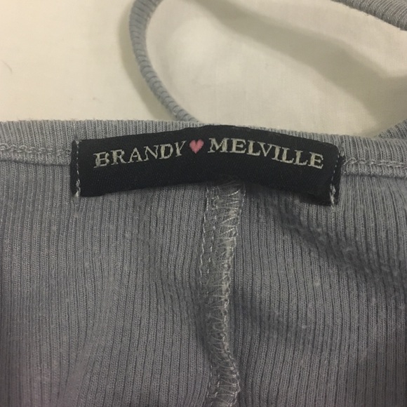 Lightly Ribbed Brandy Melville Lace-up Tank - Picture 2 of 4