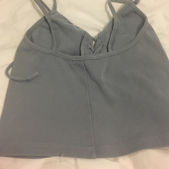 Lightly Ribbed Brandy Melville Lace-up Tank - Picture 4 of 4