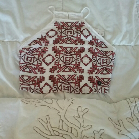 Aztec Print Crop Top