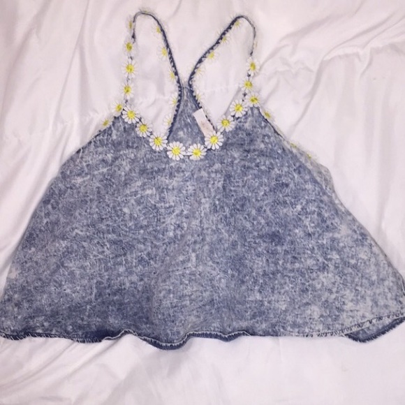 Daisy Denim Top