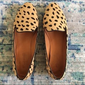 Madewell Leopard Print Calf Hair Loafers