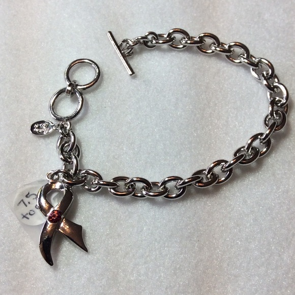 FINAL SALE PRICE Cookie Lee Breast Cancer Awareness Adj. Bracelet