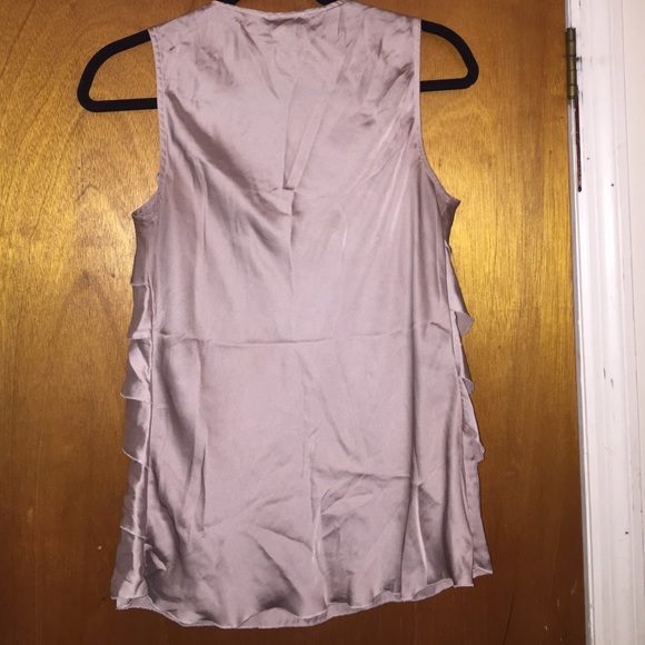 Sleeveless, ruffle front top - Picture 2 of 3