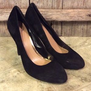 Jessica Simpson black suede heels