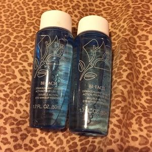 Two Lancome eye makeup removers