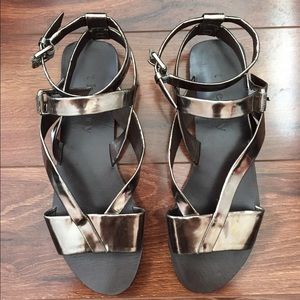 Theory Metallic Sandals