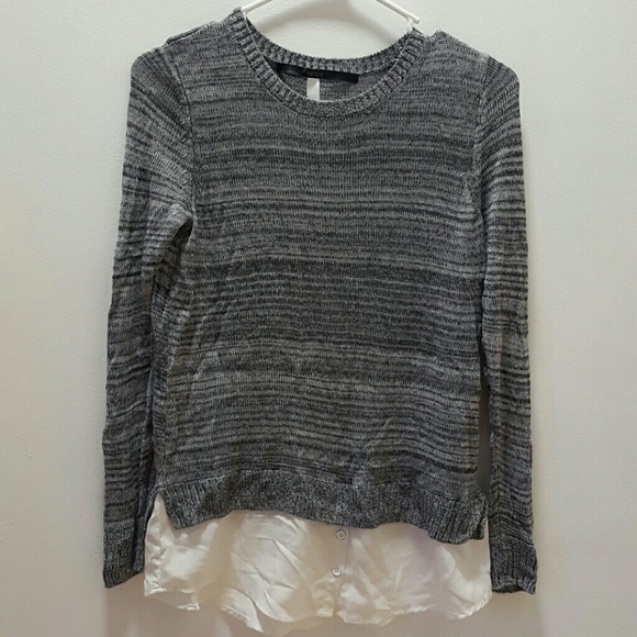 Kensie mock layer sweater