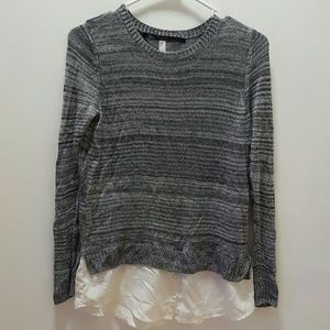 Kensie mock layer sweater