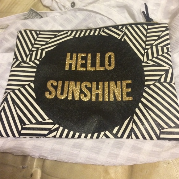 Hello sunshine makeup bag