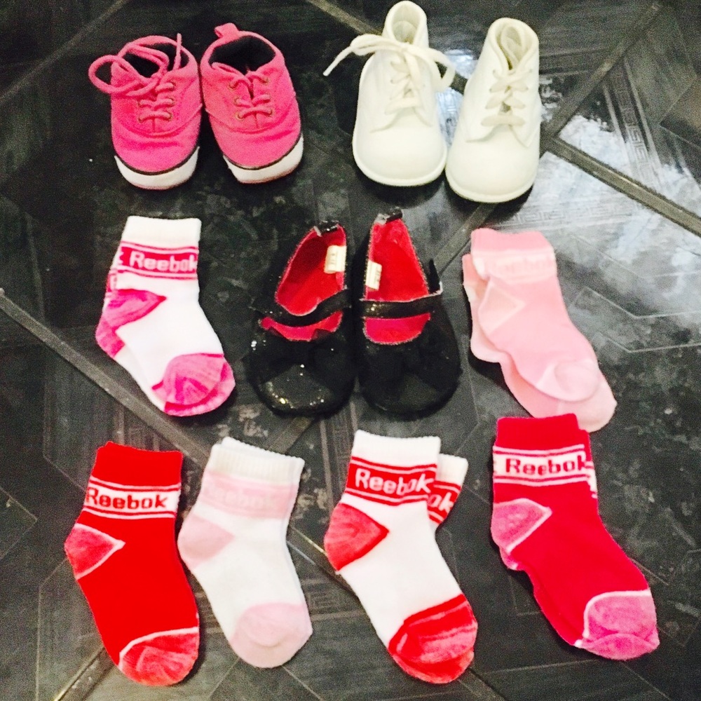 3 Pairs of Shoes & Assorted Socks