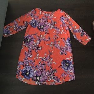 Floral shift dress