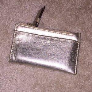 Gold Leather Coach Wallet