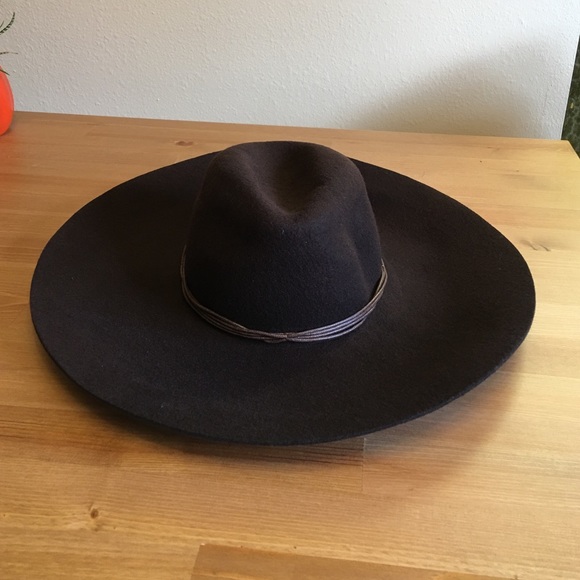 American Eagle wide brim wool hat