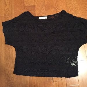 Black lace top!