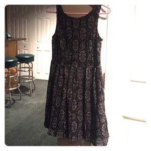 Black and white knit dress