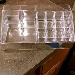 Acrylic makeup organizer
