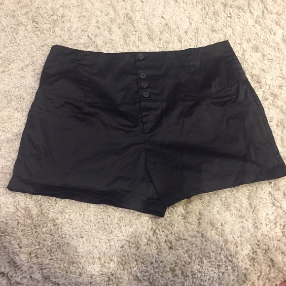 Size 16 high waisted Forever 21 "satin" shorts