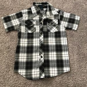 Checkered Boys button up shirt