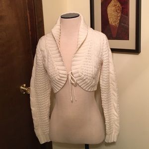 Beige Sweater Shrug