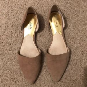 Michael Kors nude suede  flats