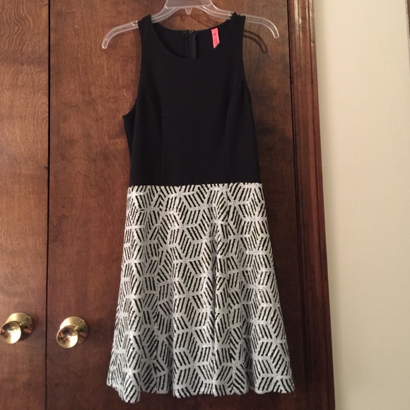 NWT Eight sixty color block sequin dress