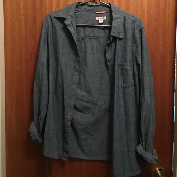 Chambray button down shirt