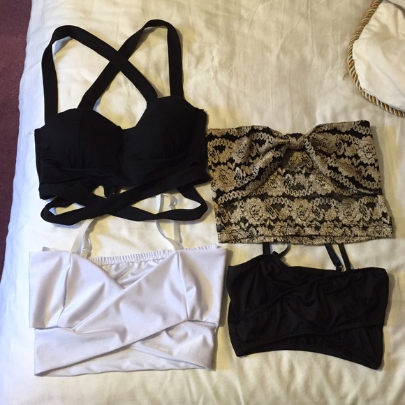 Lot of 4 crop tops