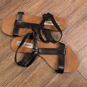Steve Madden Black Sandals