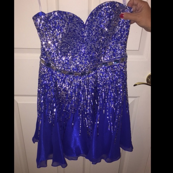 Blue Homecoming Dresd - Picture 1 of 3