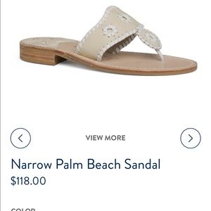 Size 9 bone jack rogers sandals