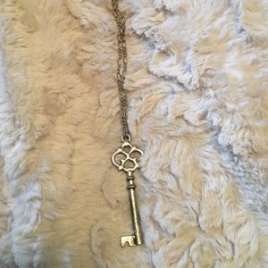 Old fashioned key necklace
