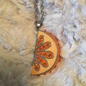 Orange slice necklace